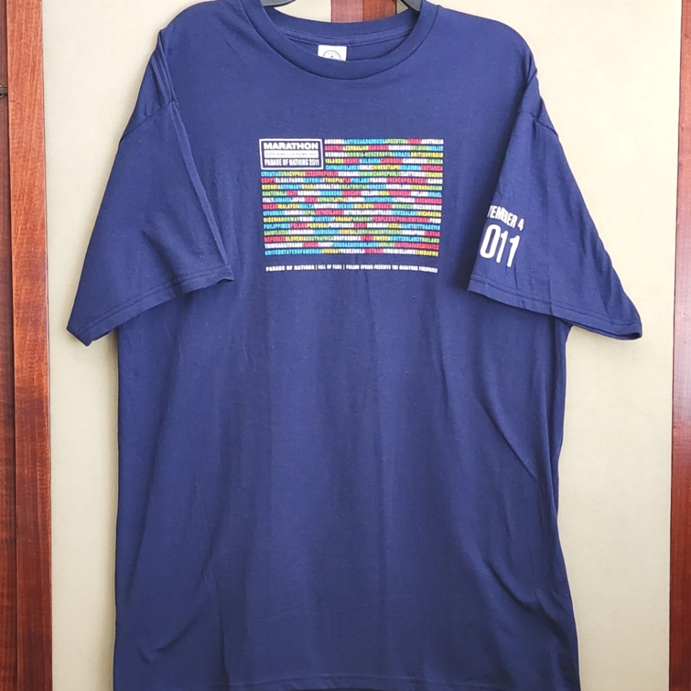 2011 NYC Marathon Opening Ceremony T Shirt XL